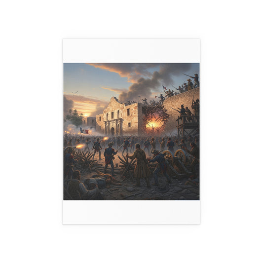 Indoor and Outdoor Silk Posters - Battle of the Alamo
