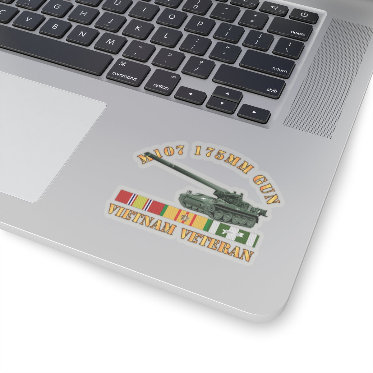 Kiss-Cut Stickers - M107 - 175mm Gun - Vietnam Vet w VN SVC