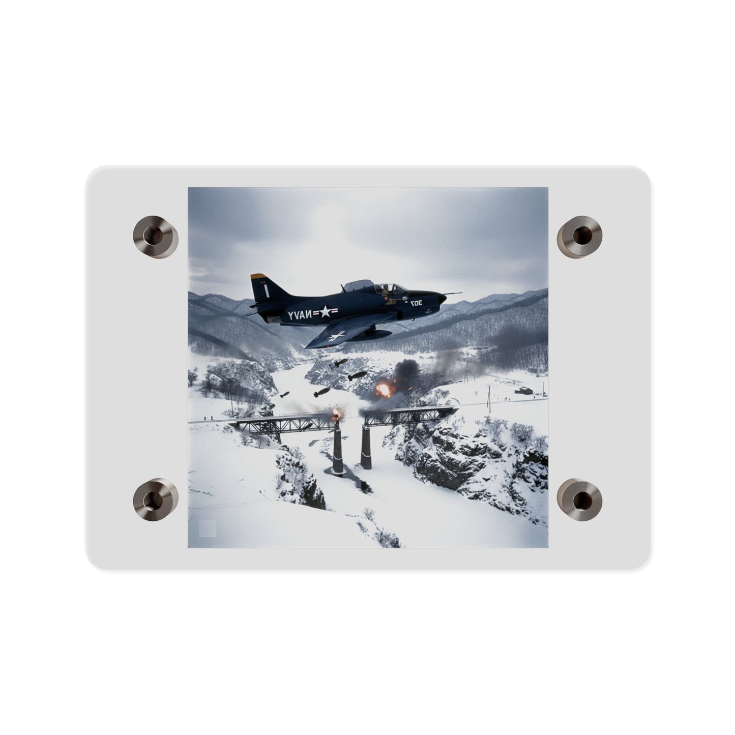 Acrylic Wall Art Panel - Attack at Majon-ni and Samdong-ni during Korean War