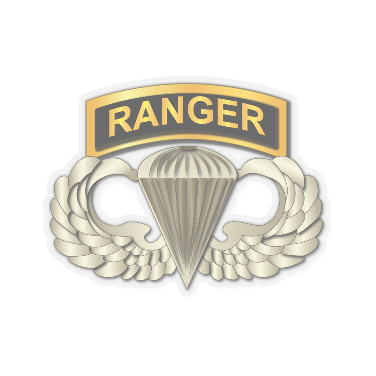 Kiss-Cut Stickers - SOF - Airborne Badge - Ranger Tab