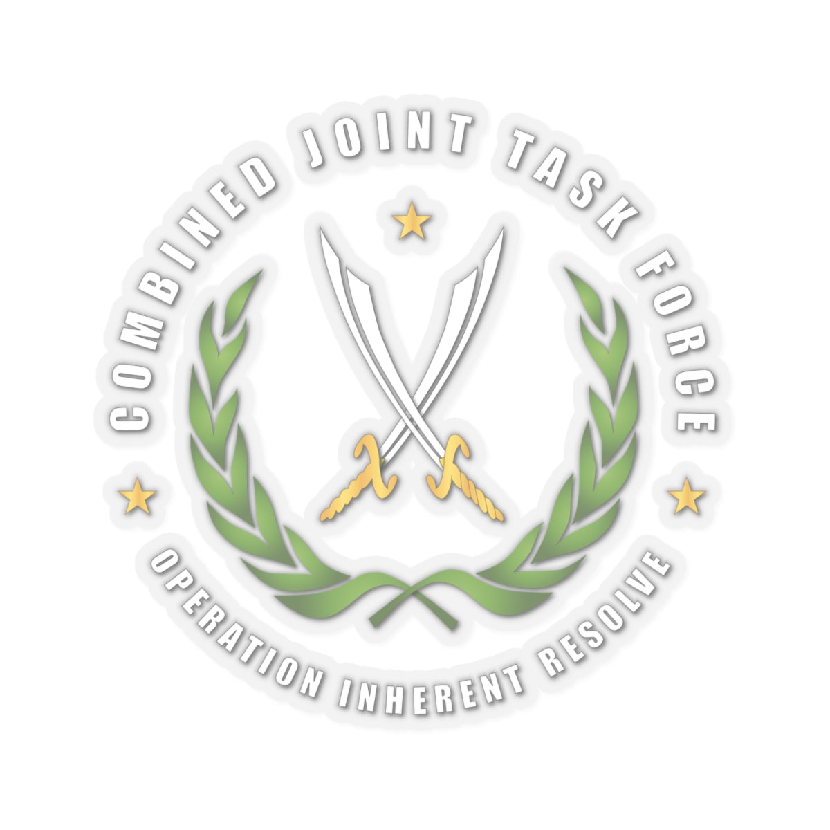 Kiss-Cut Stickers - JTF - Joint Task Force - Operation Inherent Resolve wo Bkgrd