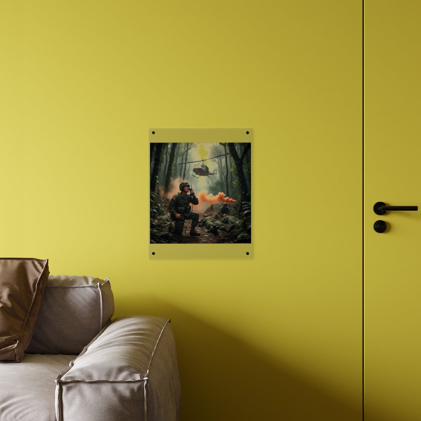 Acrylic Wall Art Panel - Medevac Request - Vietnam