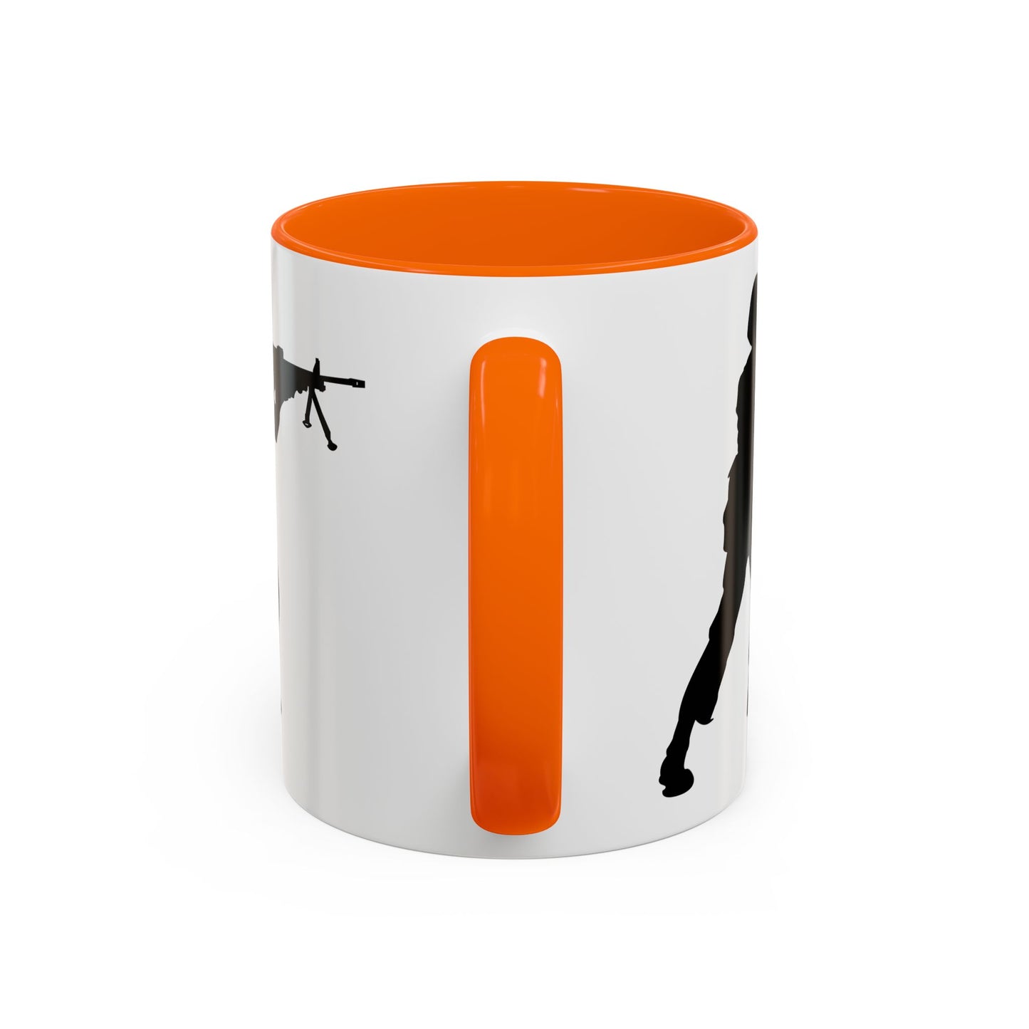 Accent Coffee Mug (11oz & 15oz) - Army - Soldier - MG Assault - Silhouette X 300