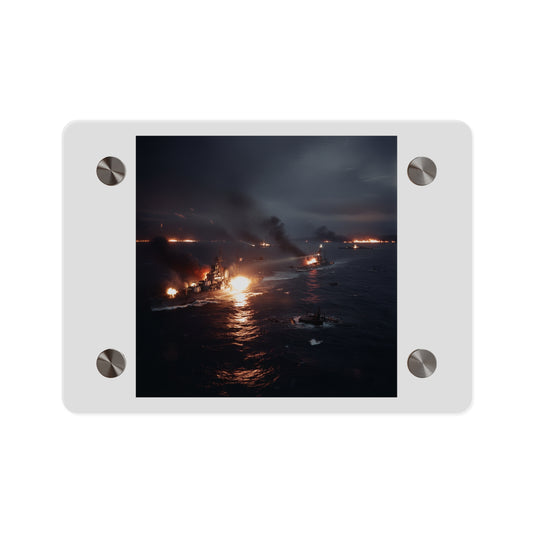 Acrylic Wall Art Panel - WWII Suda Straights Battle