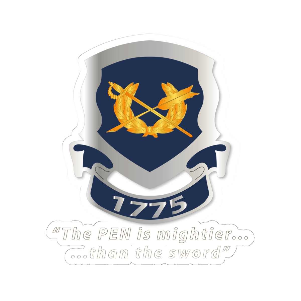 Kiss-Cut Stickers - Jag Corps Crest - Pen is Mighter X 300