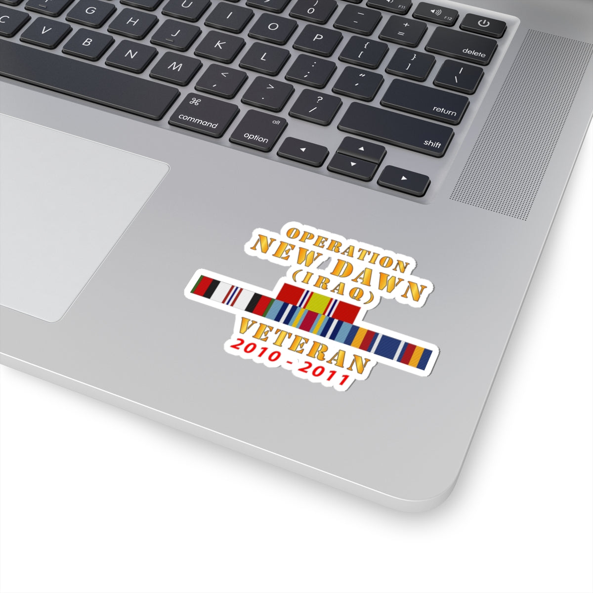 Kiss-Cut Stickers - Operation New Dawn Service Ribbon Bar w GWT - Iraq (2010 - 2011) X 300