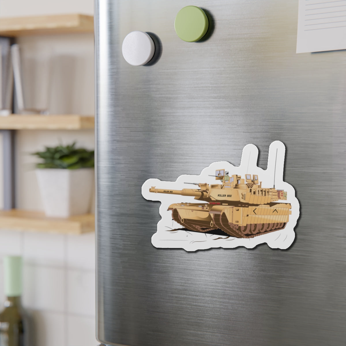 Die-Cut Magnets - M1A1 - Abrams Tank