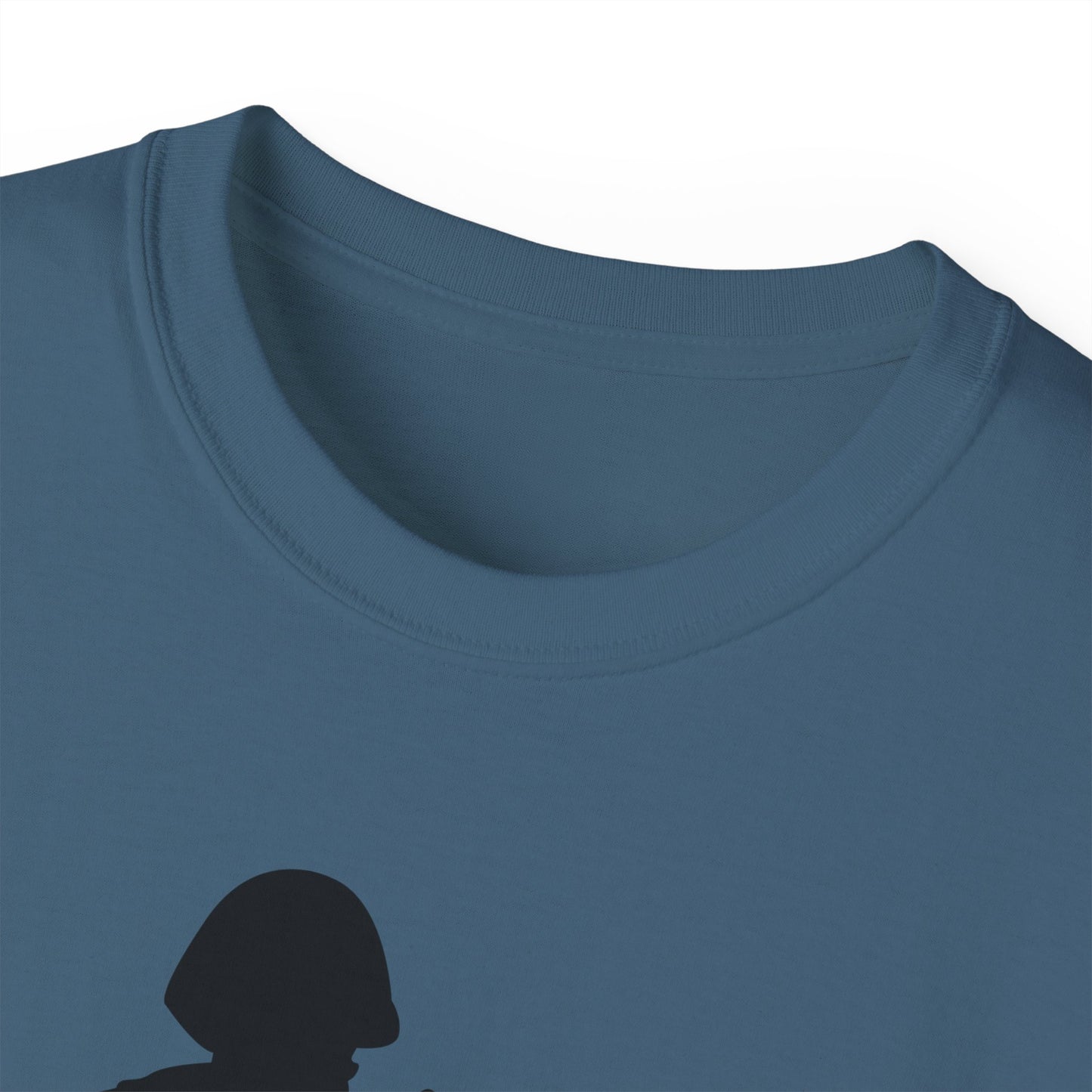 Unisex Ultra Cotton Tee - Army - Soldier - MG Assault - Silhouette X 300