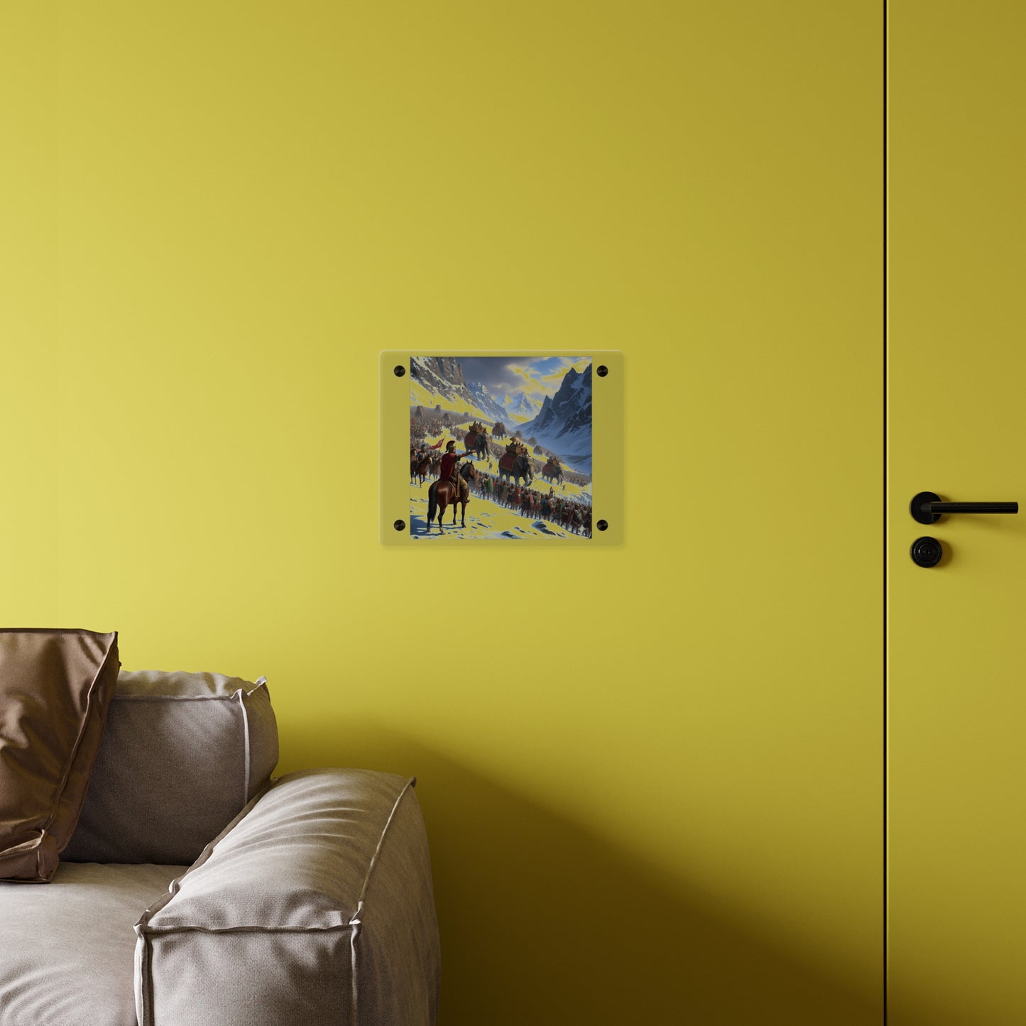 Acrylic Wall Art Panel - Hannibal Crossing the Alps to Atttack Rome