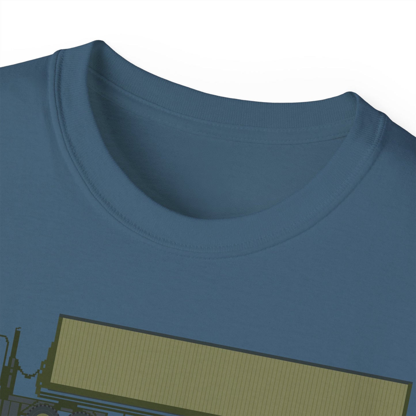 Unisex Ultra Cotton Tee - Vehicle - M915 Tractor with M872 - 40 Ft Container - Side X 300