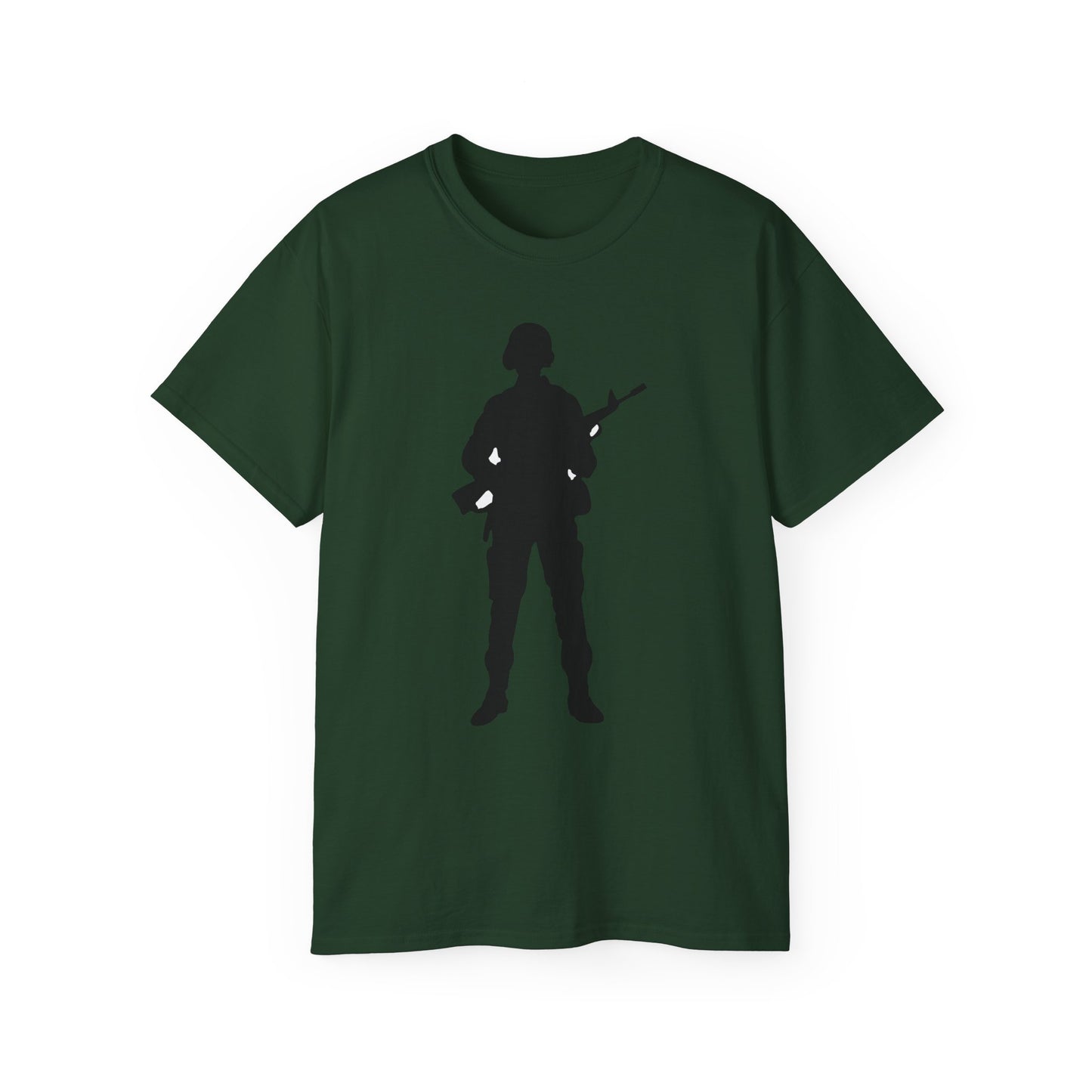 Unisex Ultra Cotton Tee - Army - Soldier - Silhouette X 300