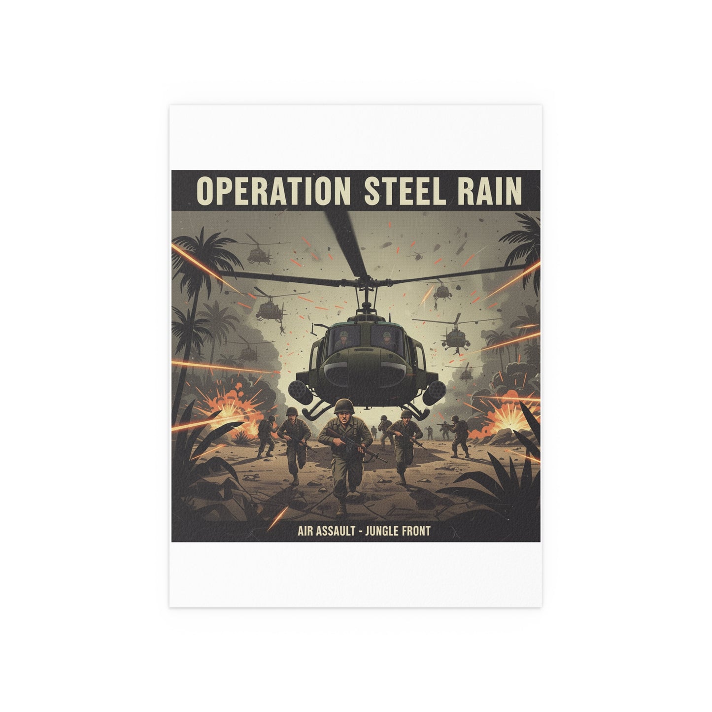 Indoor and Outdoor Silk Posters - Air Assault - Vietnam - Operation Steel Rain
