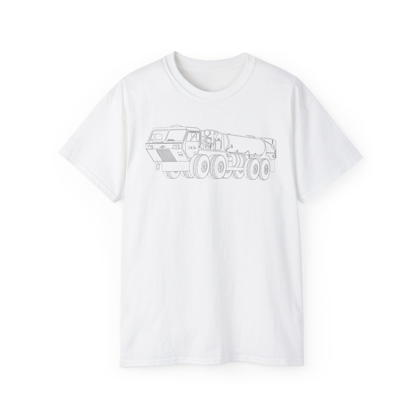Unisex Ultra Cotton Tee - Vehicle - Fuel Truck - Front Left Oblique X 300
