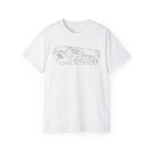 Unisex Ultra Cotton Tee - Vehicle - Fuel Truck - Front Left Oblique X 300