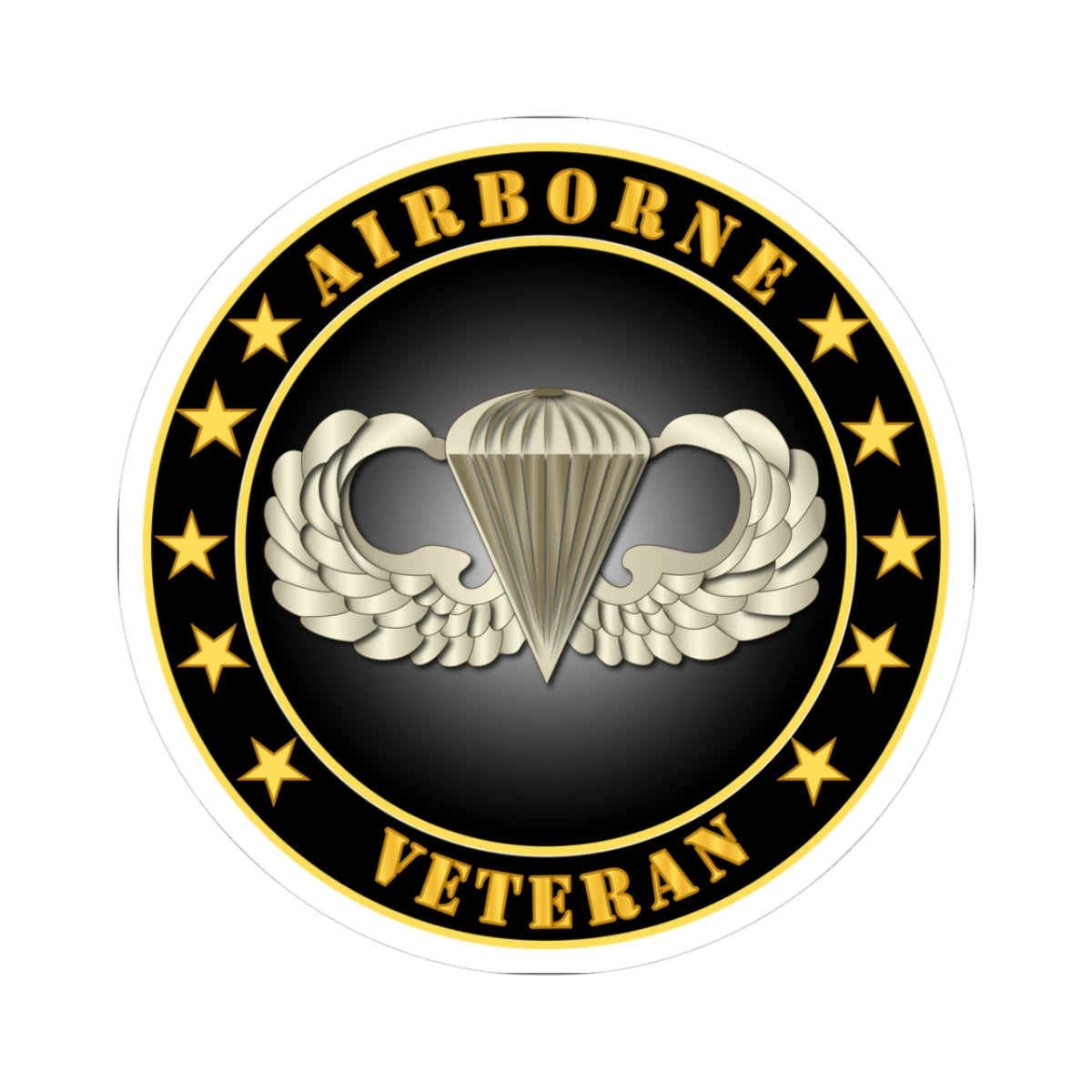 Kiss-Cut Stickers - Airborne Veteran