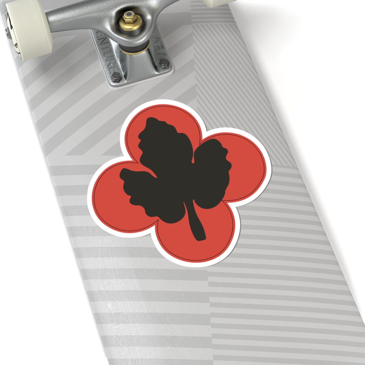 A kiss-Cut Stickers depicting The 43rd Infantry Division was a U.S. Army National Guard unit with elements primarily from Connecticut, Vermont, Rhode Island, and Maine. Its shoulder sleeve insignia (SSI) features a red circle with a gold winged victory emblem, symbolizing strength, speed, and honor.