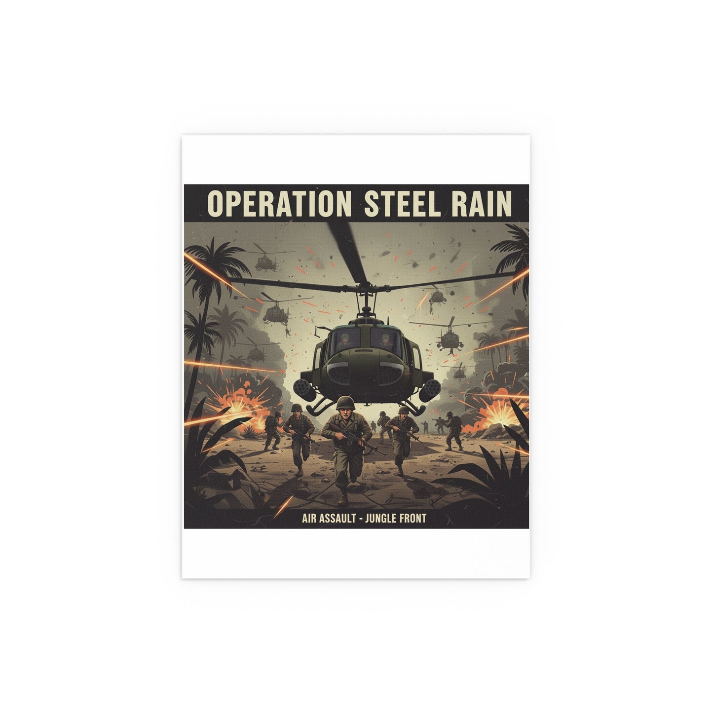 Indoor and Outdoor Silk Posters - Air Assault - Vietnam - Operation Steel Rain