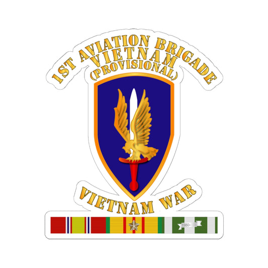 Kiss-Cut Stickers - 1st Aviation Brigade (Provisional) - Vietnam War w SVC
