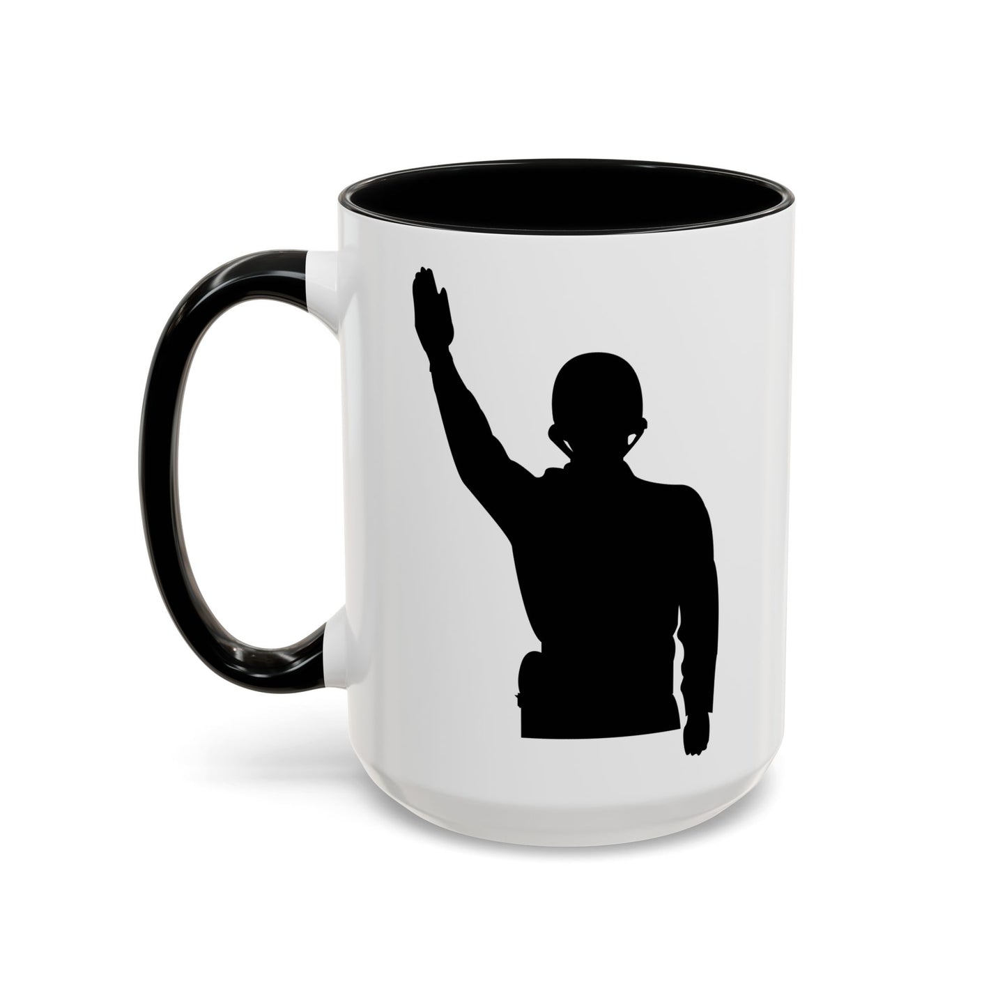 Accent Coffee Mug (11oz & 15oz) - Army - Soldier - Halt - Silhouette X 300