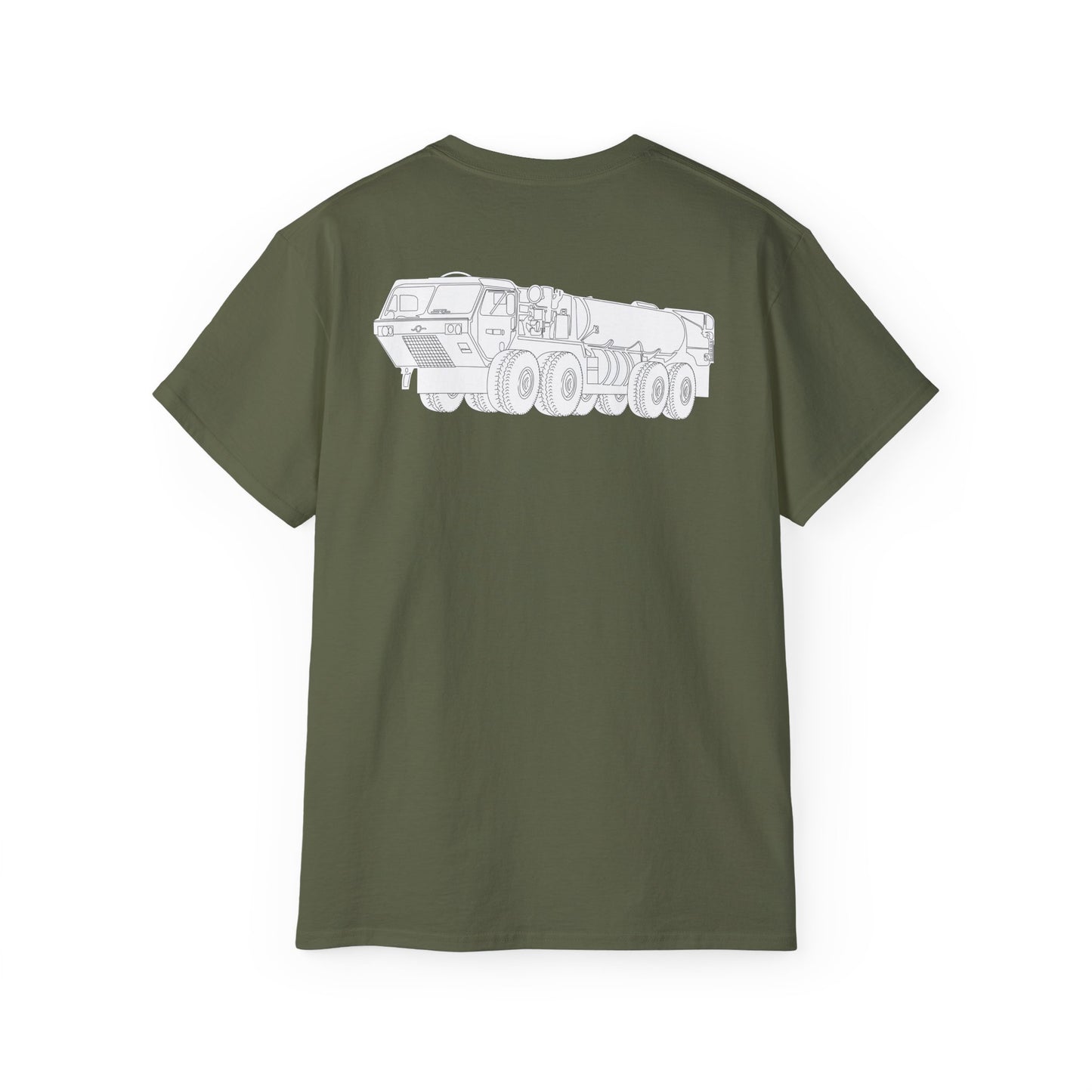 Unisex Ultra Cotton Tee - Vehicle - Fuel Truck - Front Left Oblique X 300