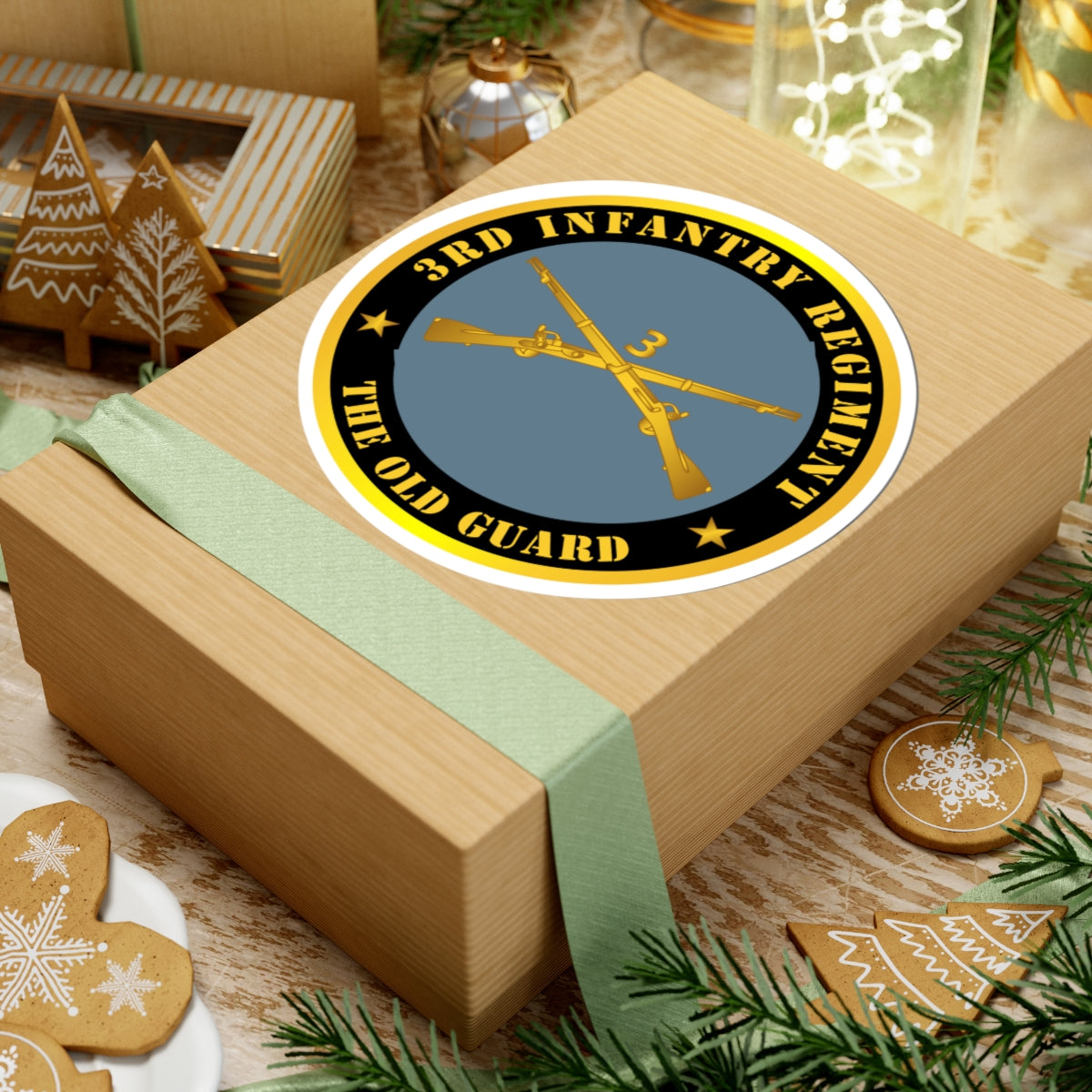 Kiss-Cut Stickers - 3rd Infantry Regiment -The Old Guard w Inf Branch