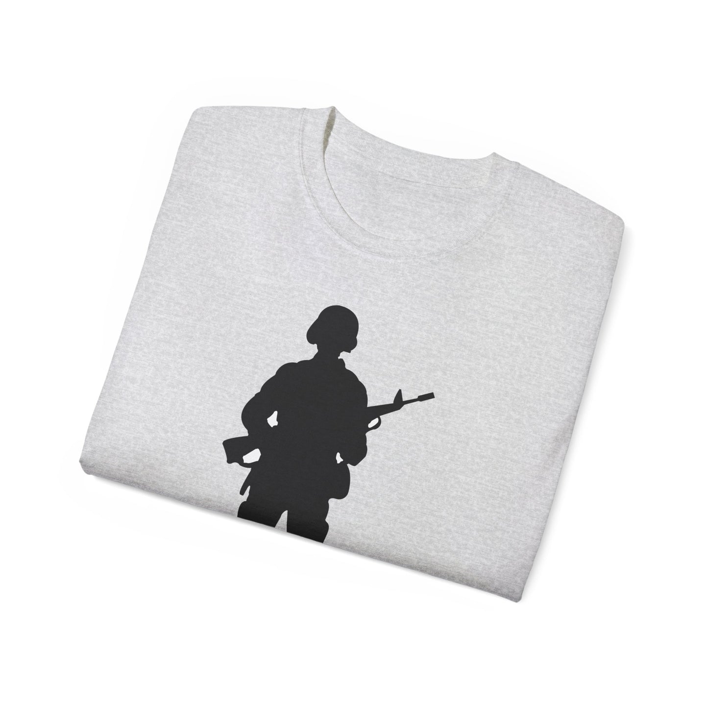 Unisex Ultra Cotton Tee - Army - Soldier - Silhouette X 300