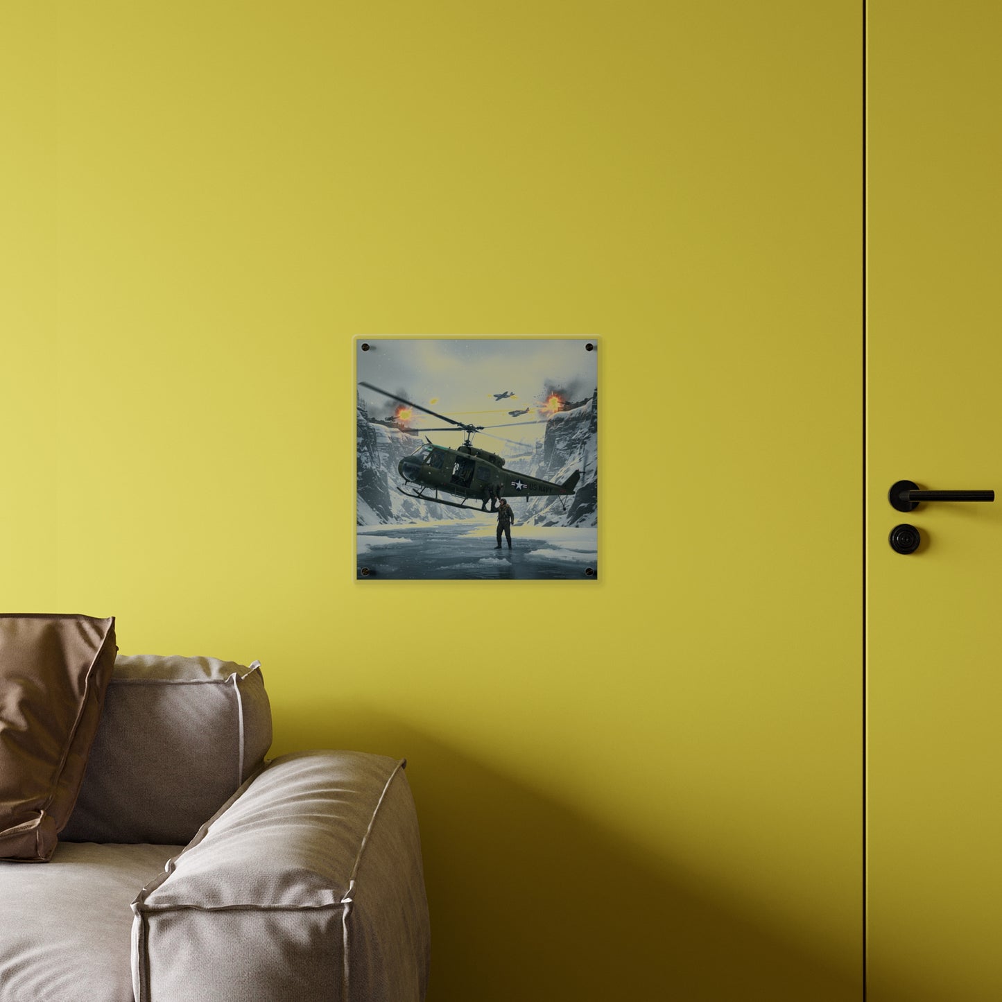 Acrylic Wall Art Panel - Rescue Mission from Majon-ni and Samdong-ni attack - Korean War