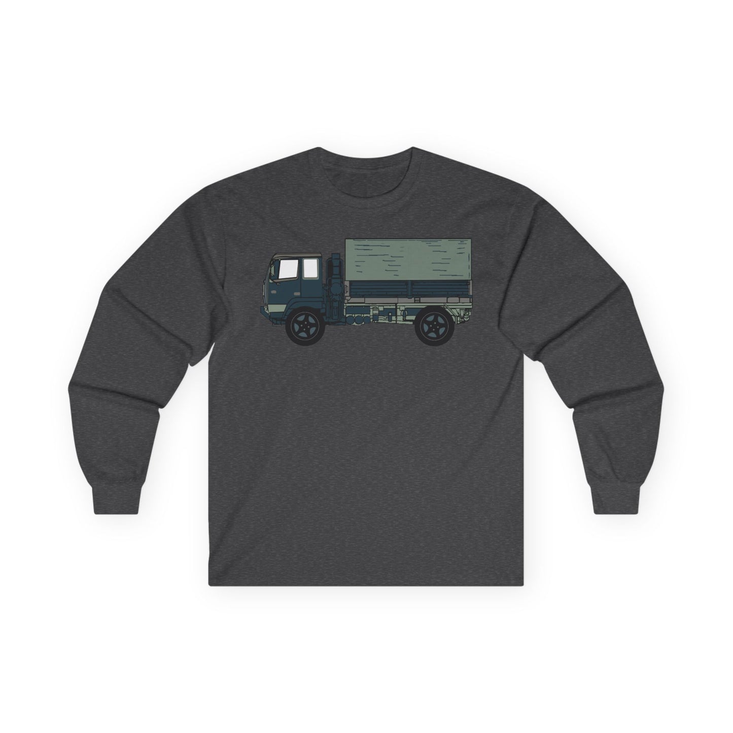 Unisex Ultra Cotton Long Sleeve Tee - Vehicle - LMTV - M1078 - Side X 300