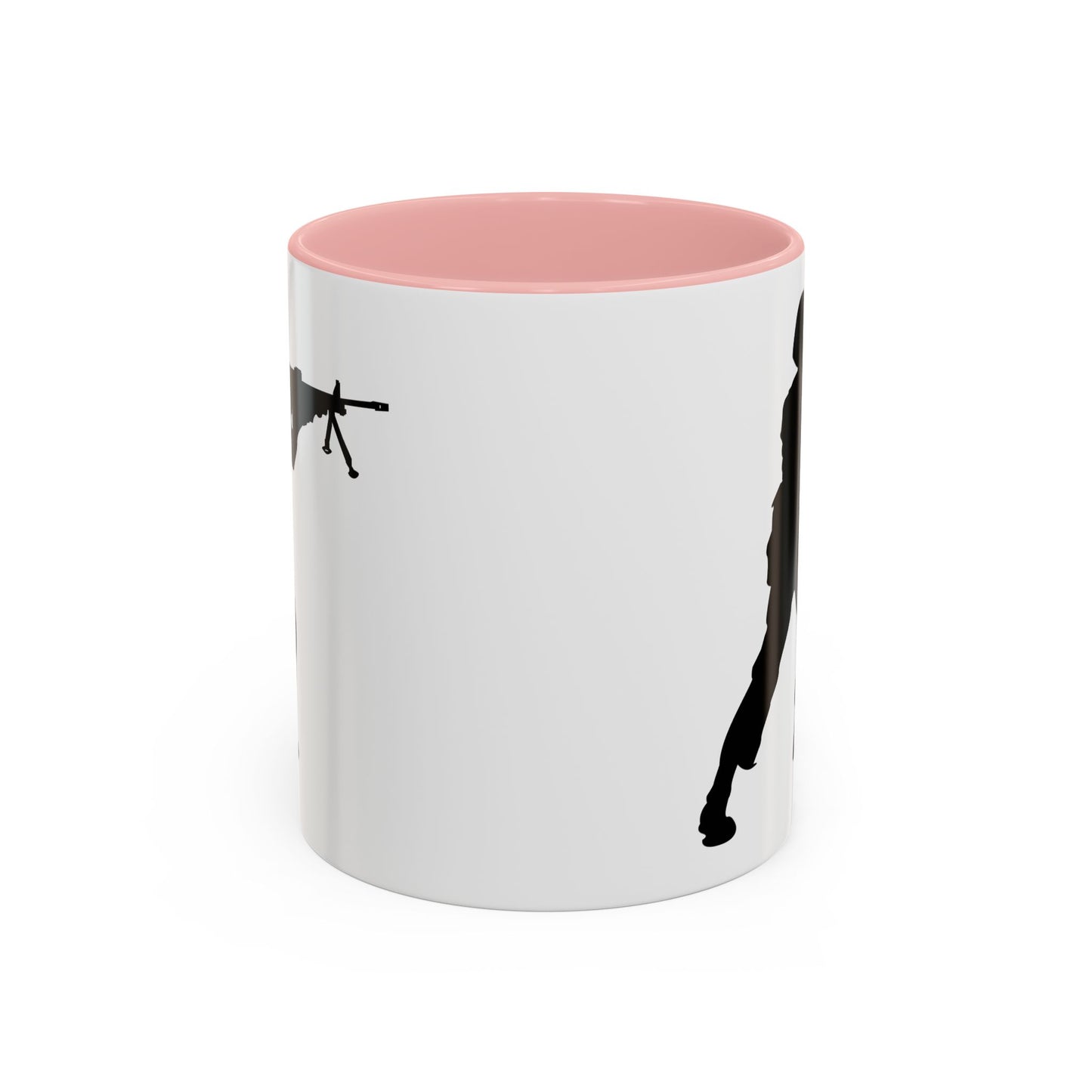 Accent Coffee Mug (11oz & 15oz) - Army - Soldier - MG Assault - Silhouette X 300
