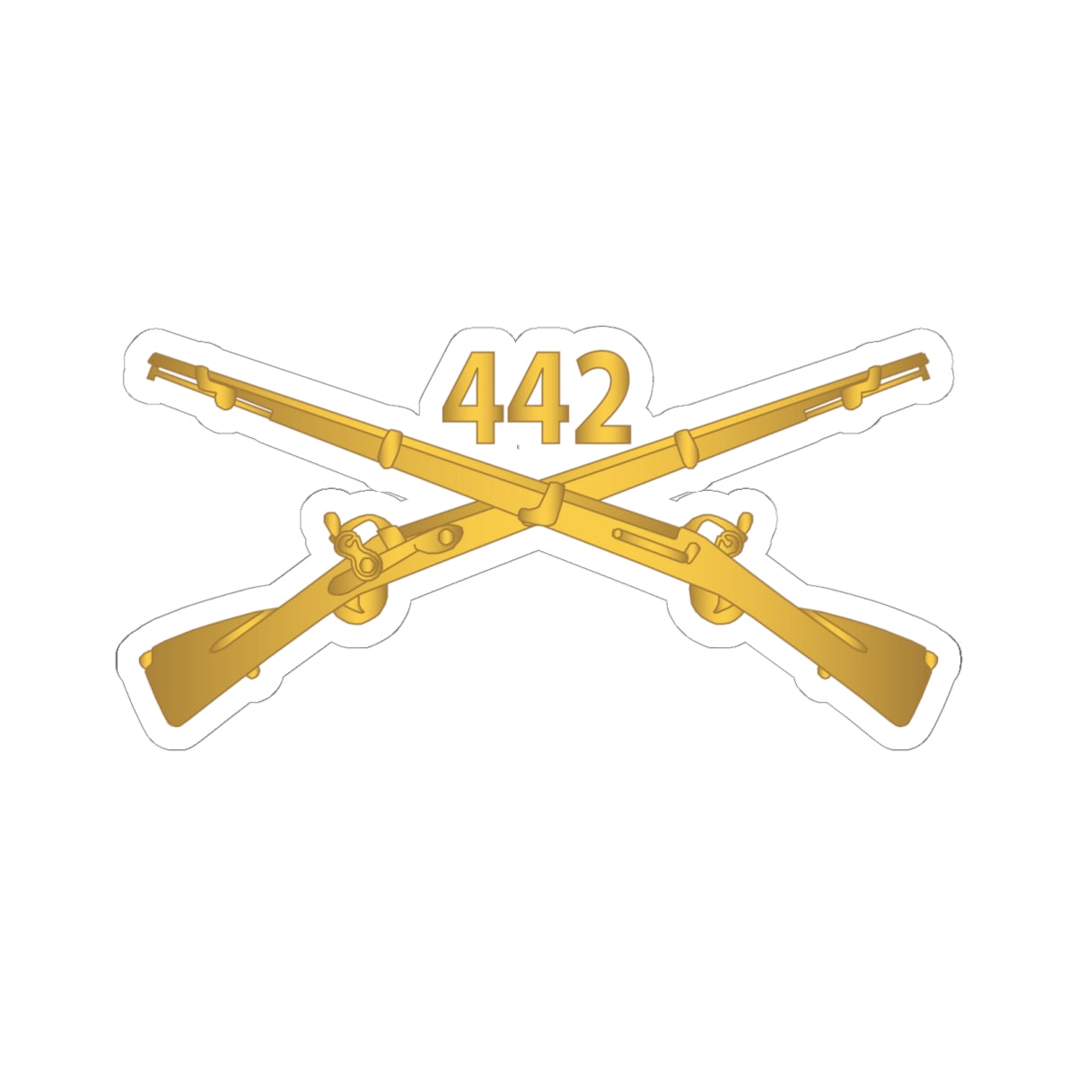 Kiss-Cut Stickers - 442nd Infantry Regiment - wo Txt w Br X 300