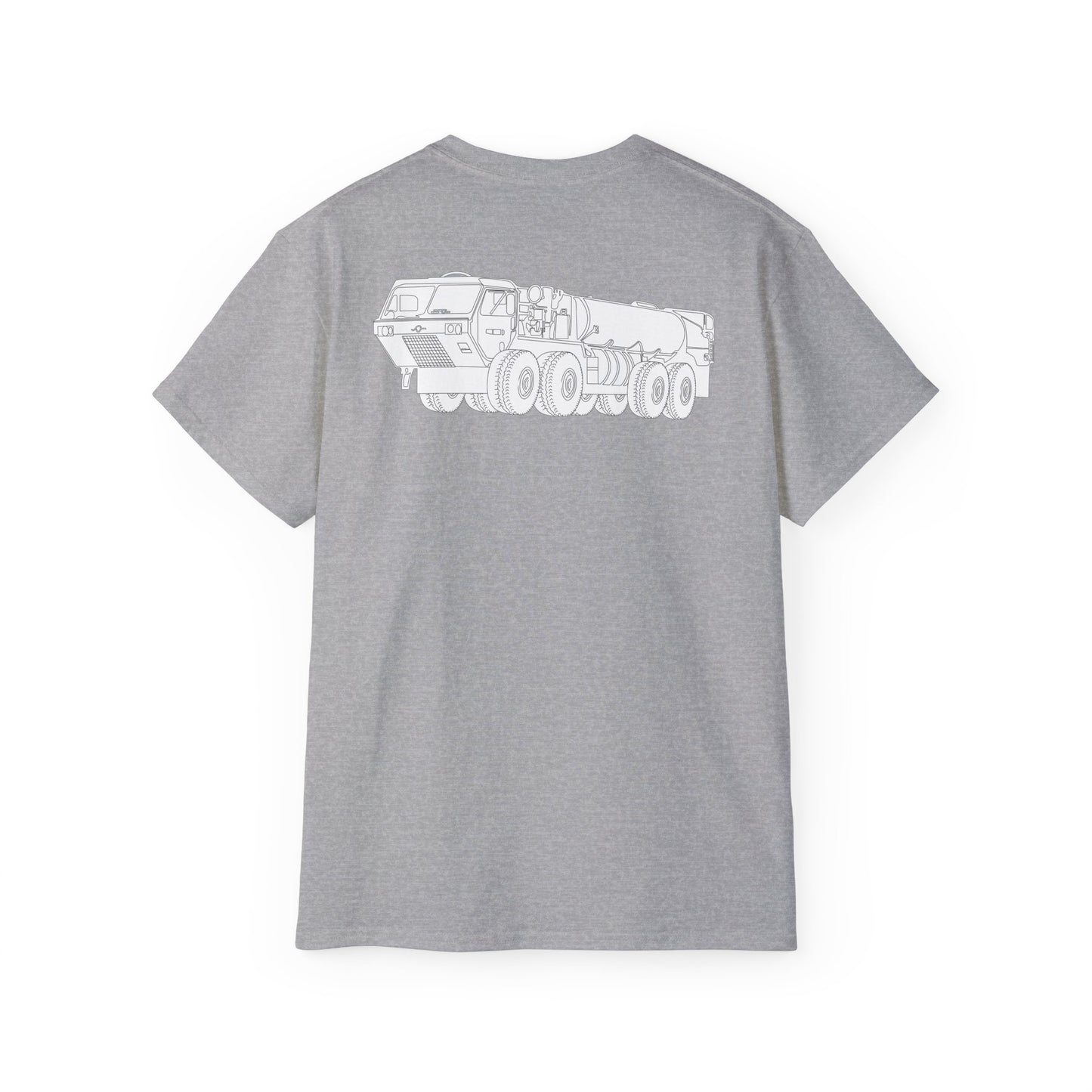 Unisex Ultra Cotton Tee - Vehicle - Fuel Truck - Front Left Oblique X 300