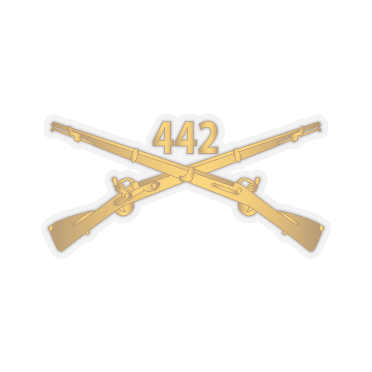 Kiss-Cut Stickers - 442nd Infantry Regiment - wo Txt w Br X 300