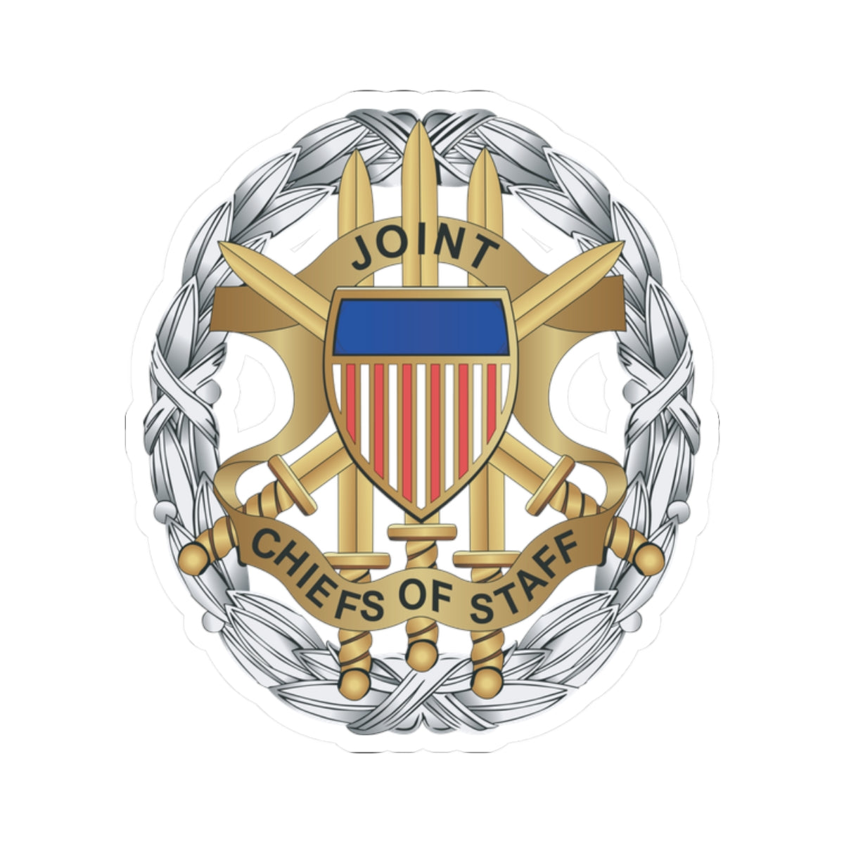 Kiss-Cut Stickers - Joint Chiefs of Staff Service Badge wo Txt X 300
