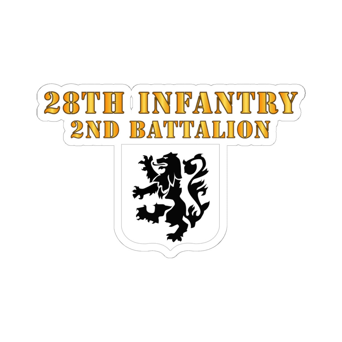 Kiss-Cut Stickers - 2nd Battalion 28th Infantry