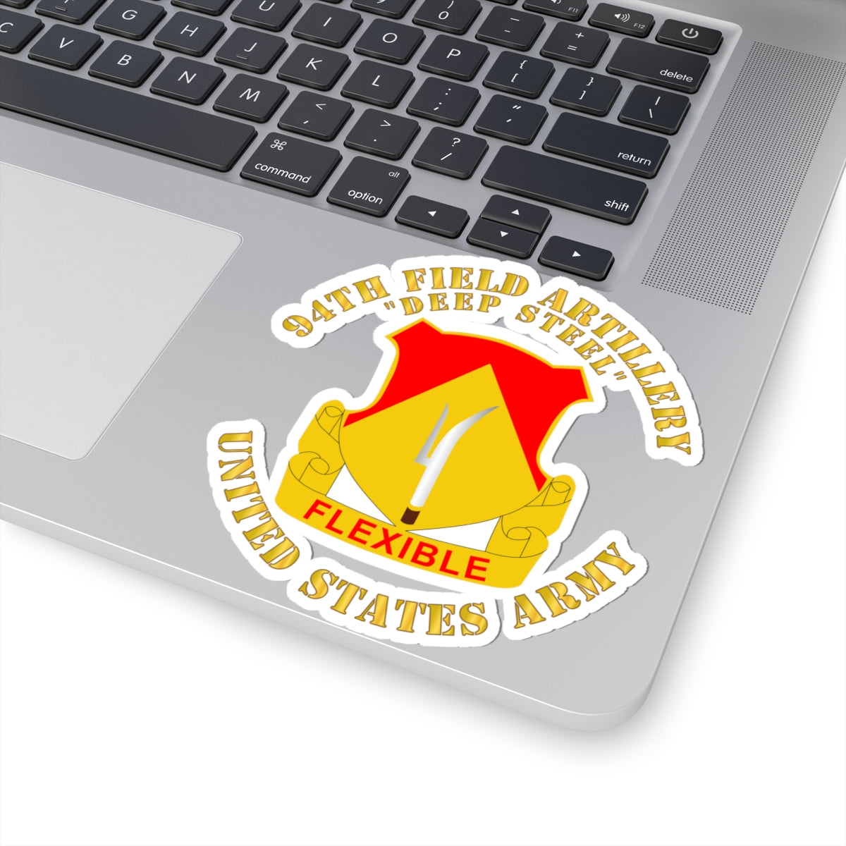 Kiss-Cut Stickers - 94th Field Artillery Regiment - Deep Steel