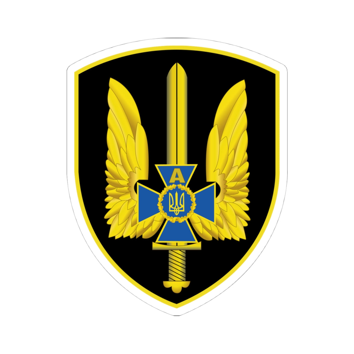 Kiss-Cut Stickers - Ukraine - Alpha Group - Ukrainian Spetsnaz wo Txt  X 300