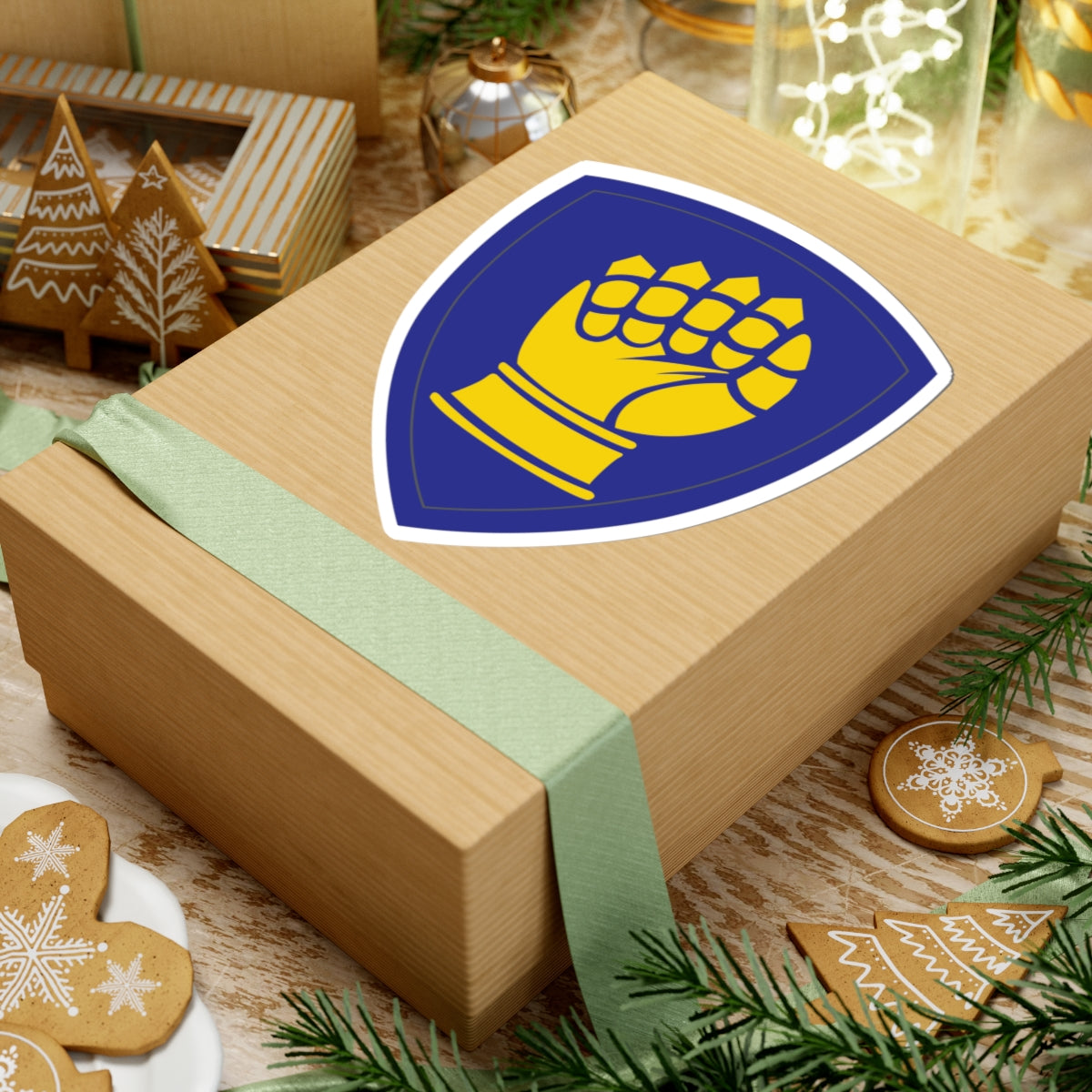 A kiss-Cut Stickers depicting The 46th Infantry Division.