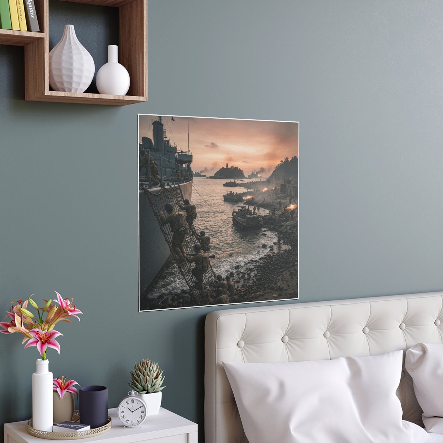 Indoor and Outdoor Silk Posters - Inchon Landing - Korean War