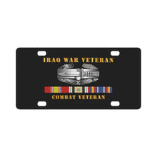 Load image into Gallery viewer, Army - Iraq War Veteran - Combat Action Badge w CAB IRAQ SVC Classic License Plate
