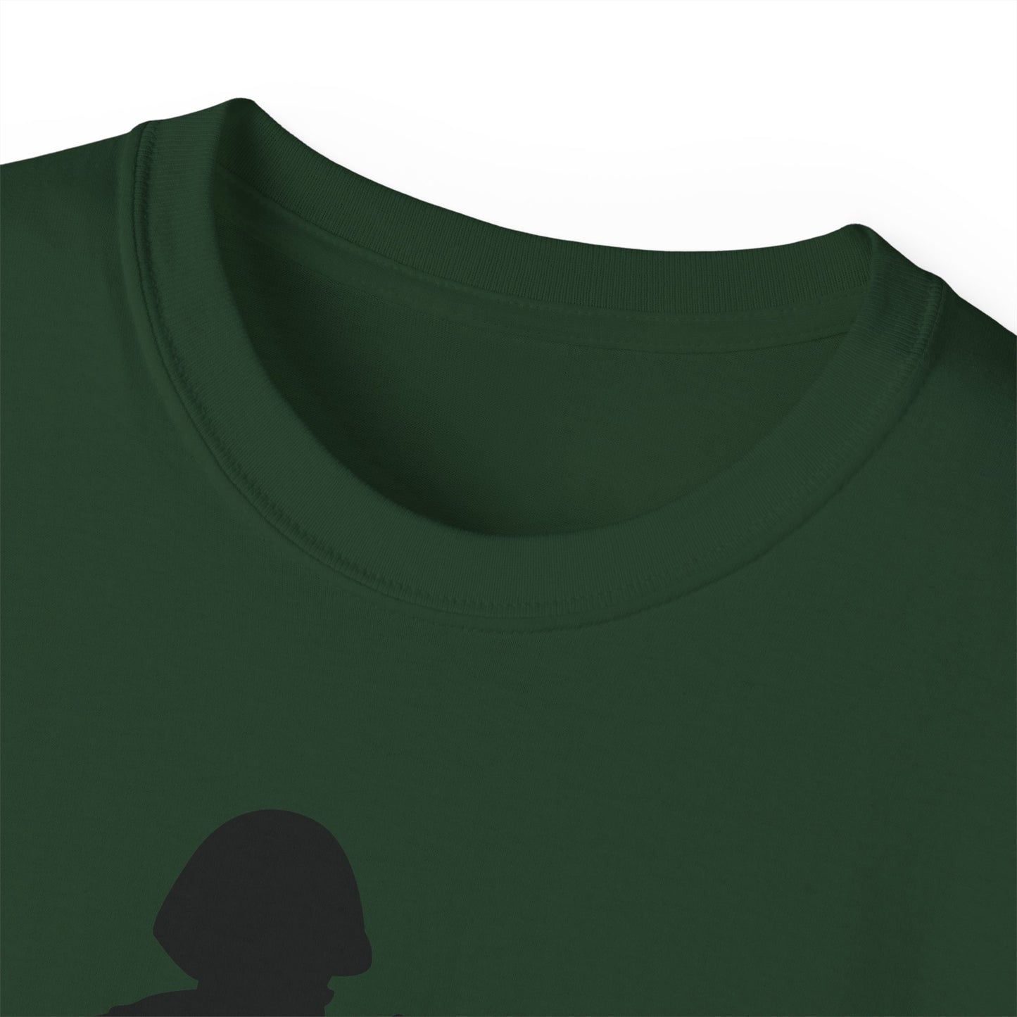 Unisex Ultra Cotton Tee - Army - Soldier - MG Assault - Silhouette X 300