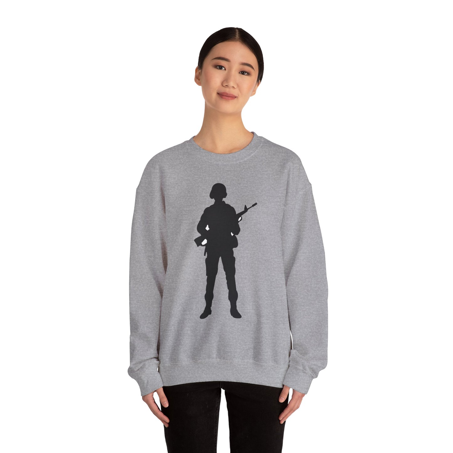 Crewneck Sweatshirt - Army - Soldier - Silhouette X 300