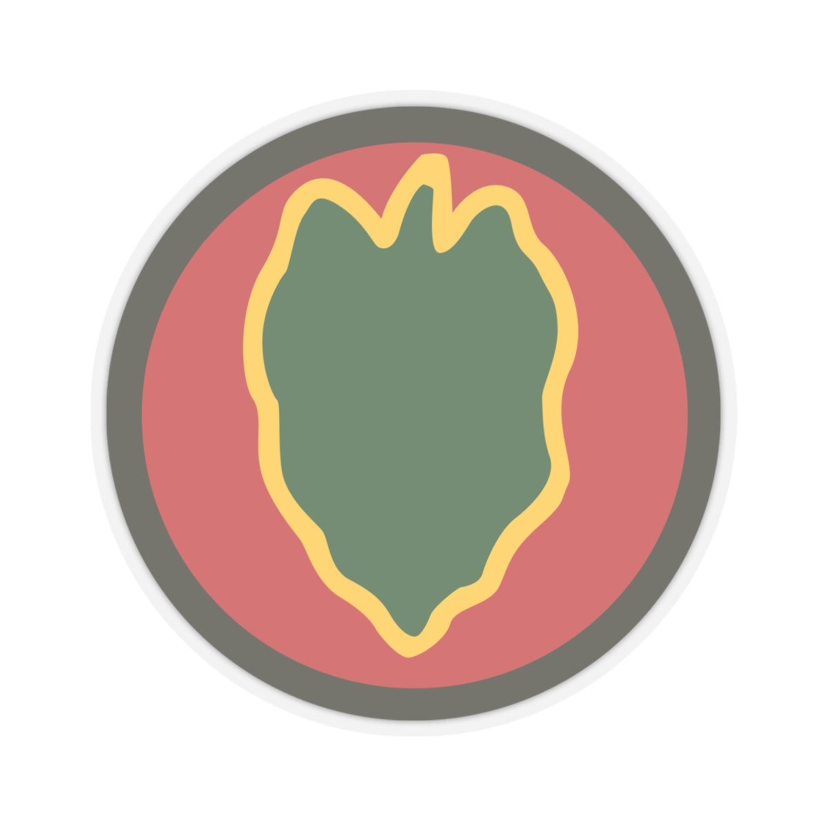 Kiss-Cut Stickers - SSI - 24th Infantry Division X 300