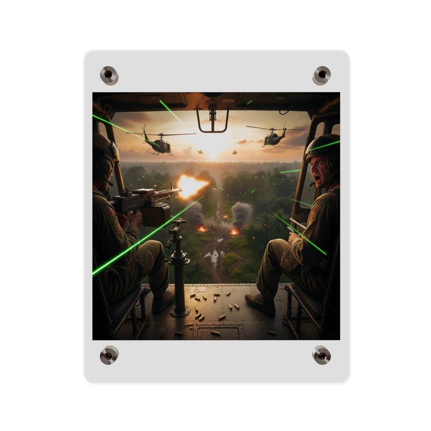 Acrylic Wall Art Panel - VIetnam Hot LZ from Side Door