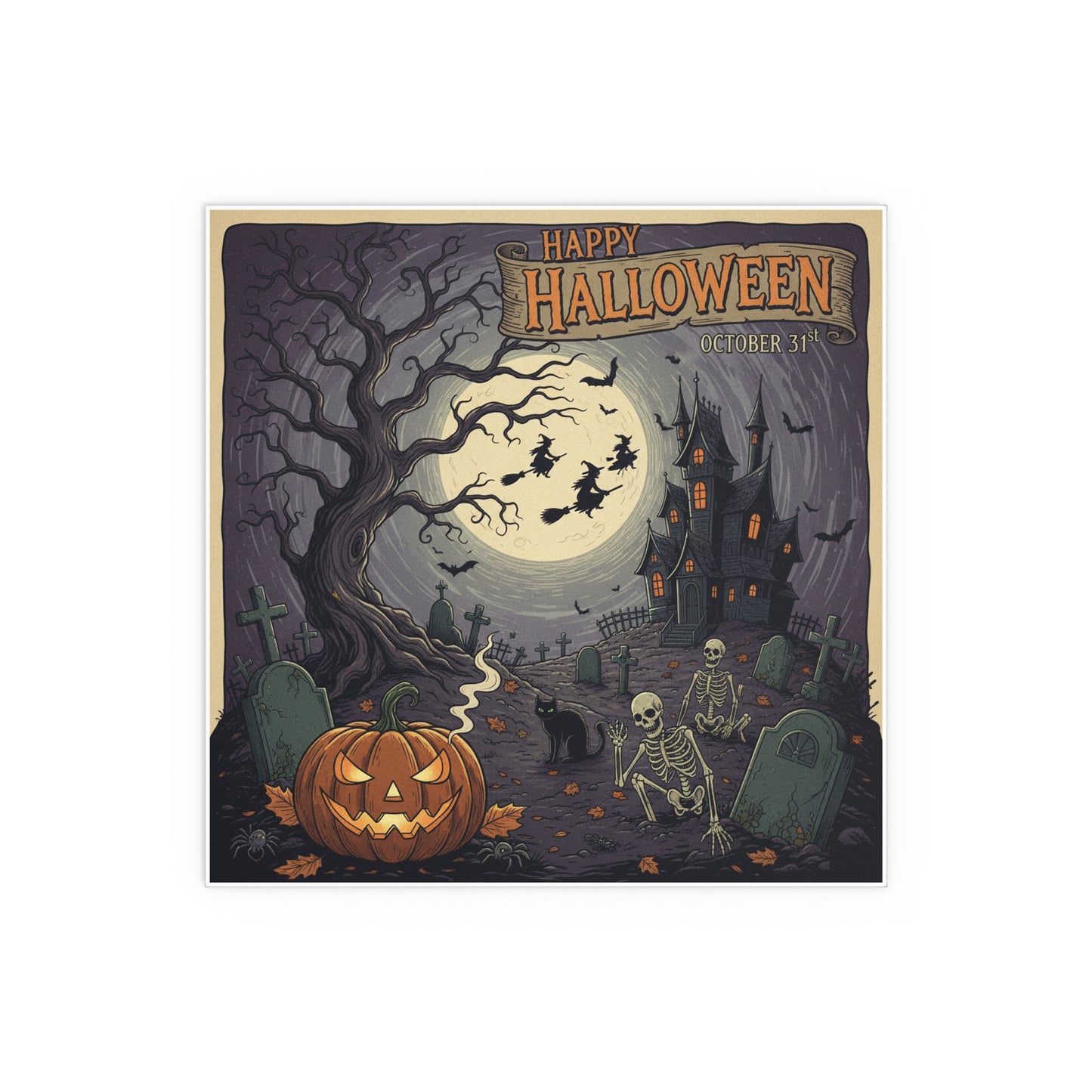 Indoor and Outdoor Silk Posters - Halloween