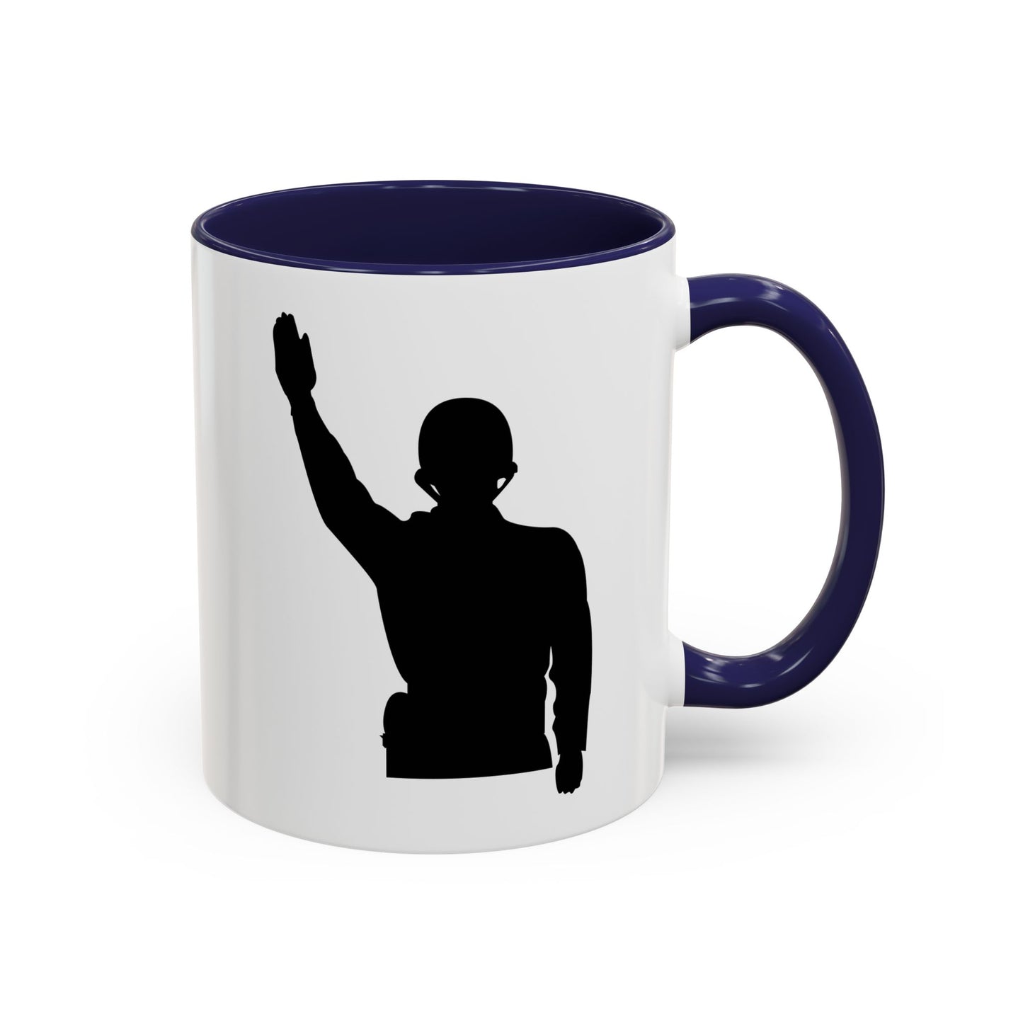 Accent Coffee Mug (11oz & 15oz) - Army - Soldier - Halt - Silhouette X 300