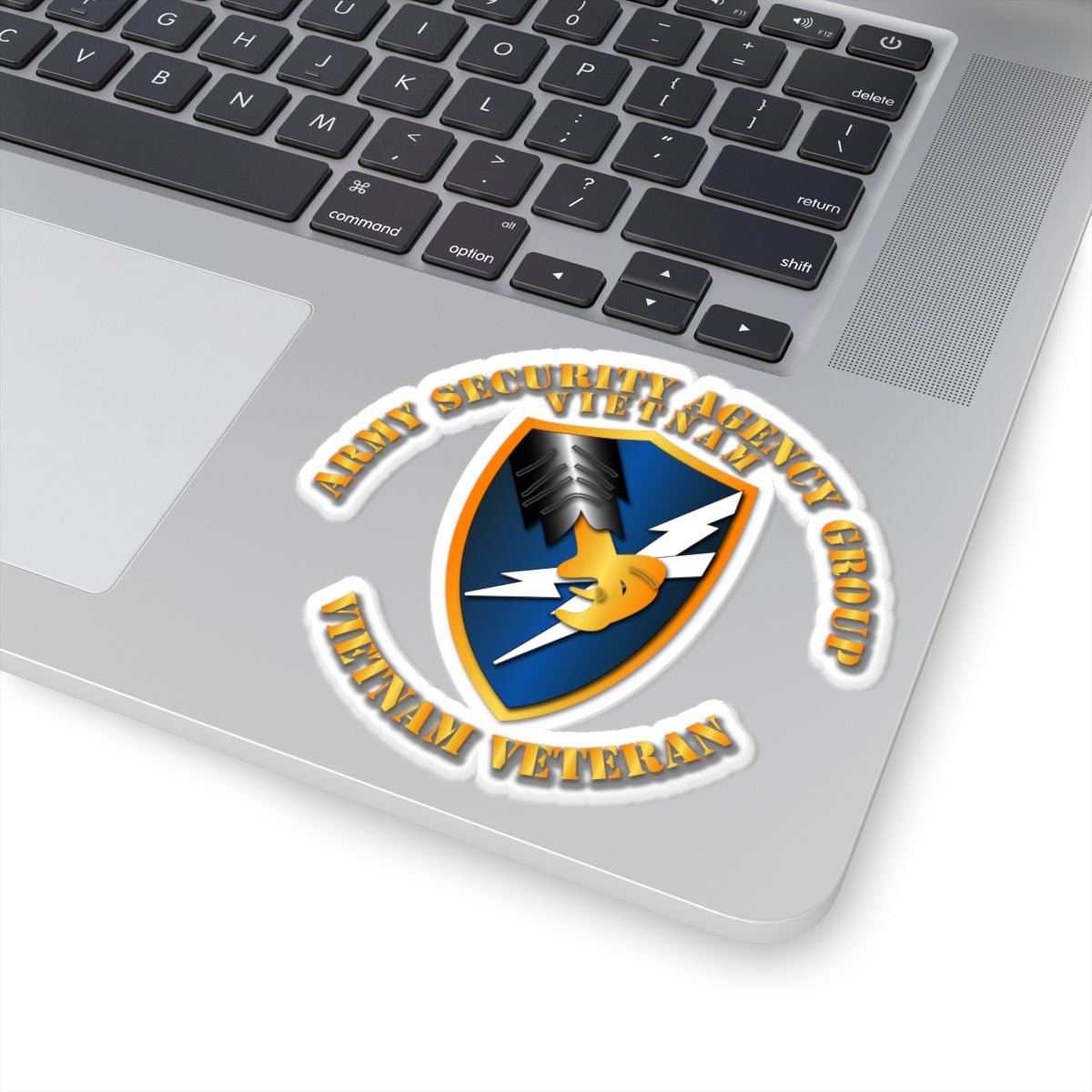 Kiss-Cut Stickers - Army Security Agency Group VN Vet w Txt