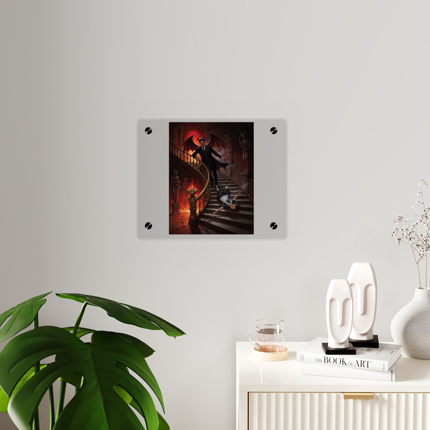 Acrylic Wall Art Panel - devil and maid