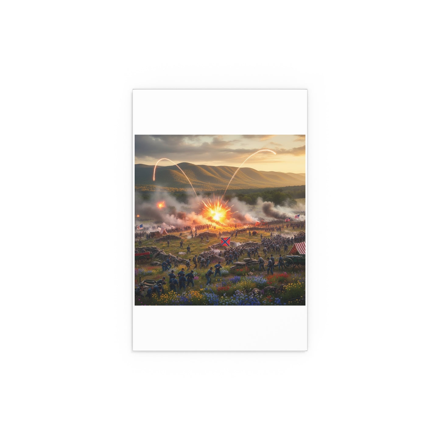 Indoor and Outdoor Silk Posters - US Civil War Battle - Battle of Kennesaw Mountain Georgia