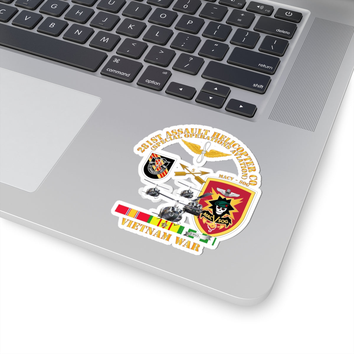 Kiss-Cut Stickers - 281st AHC MAC V SOG w SVC