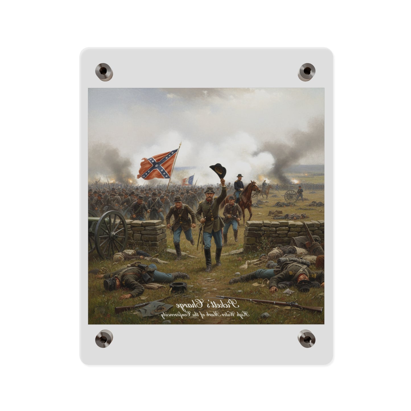 Acrylic Wall Art Panel - Picketts Charge with Hat